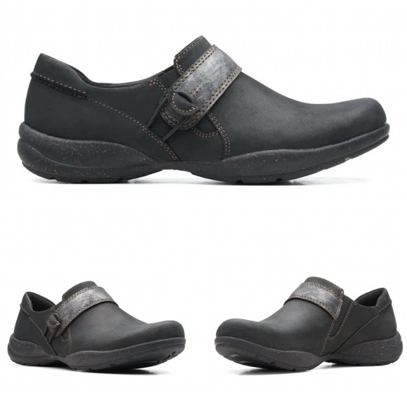 Clarks Shoes - Clarks Black and Gray Flats